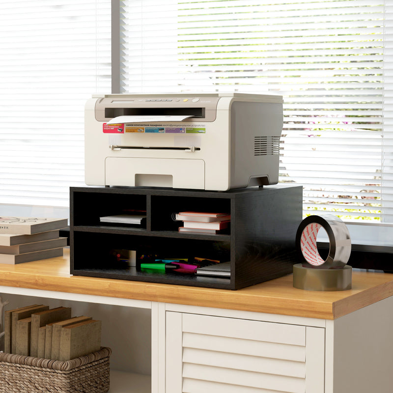 Black desktop printer stand – image 6