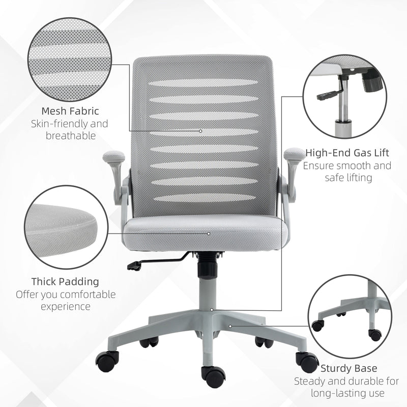 Grey mesh work chair – image 5