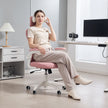 Vinsetto Multi-Adjustable Office Chair, with Lumbar Support, Headrest and Mesh Back - Pink – view 2