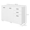 White 3-door sideboard – image 3