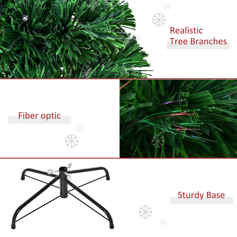 4ft fibre optic Christmas tree with star topper – image 8