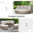 Round rattan daybed sofa set – image 8