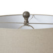 Ochre Textured Table Lamp with Linen Shade – 71cm, additional product view 3