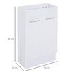 Vanity unit with ceramic basin – image 3