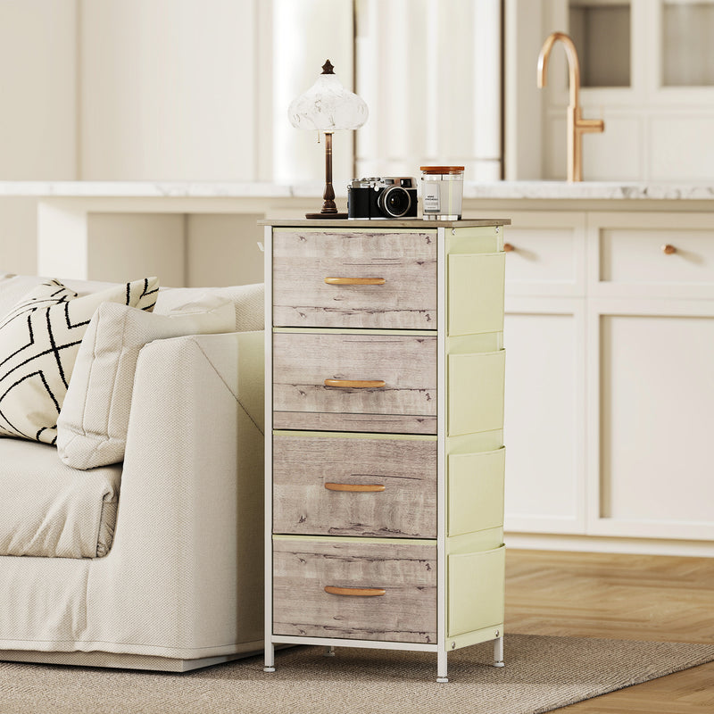 4-drawer fabric chest with side pockets – image 9