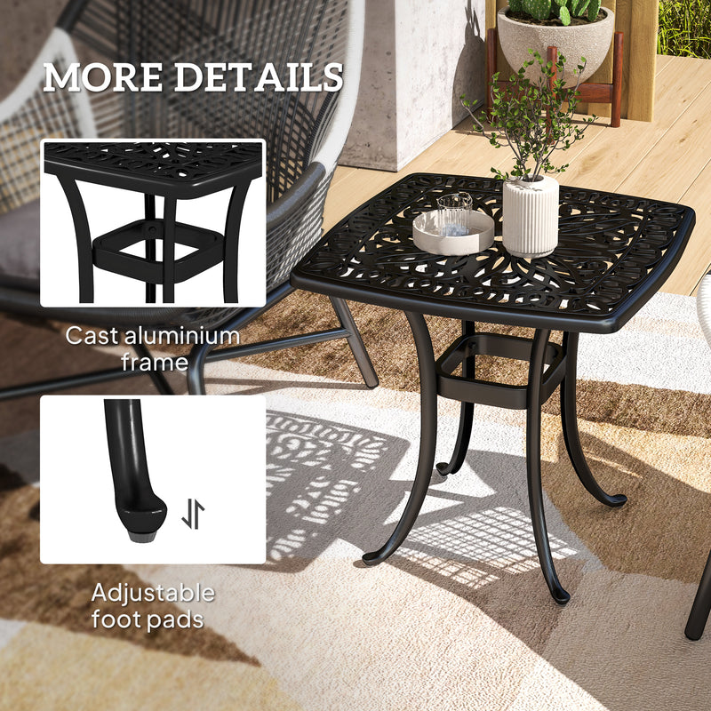 Cast aluminium side table – image 6