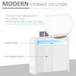 White LED high gloss sideboard – image 4