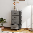 4-drawer fabric chest with side pockets – image 2
