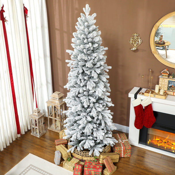 7ft frosted pencil Christmas tree – image 2