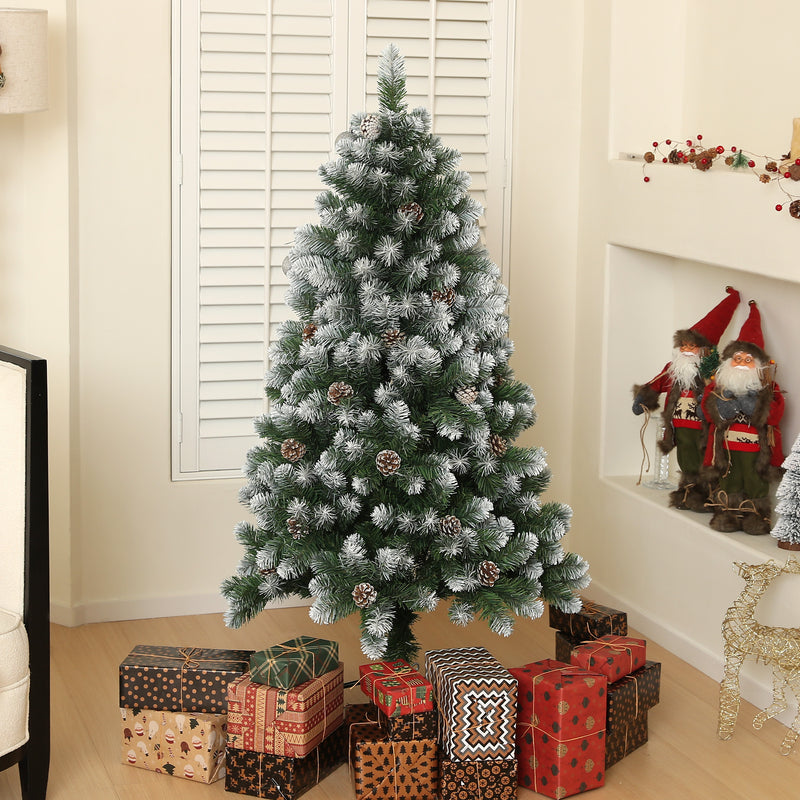 5ft snow-dipped pine Christmas tree – image 10