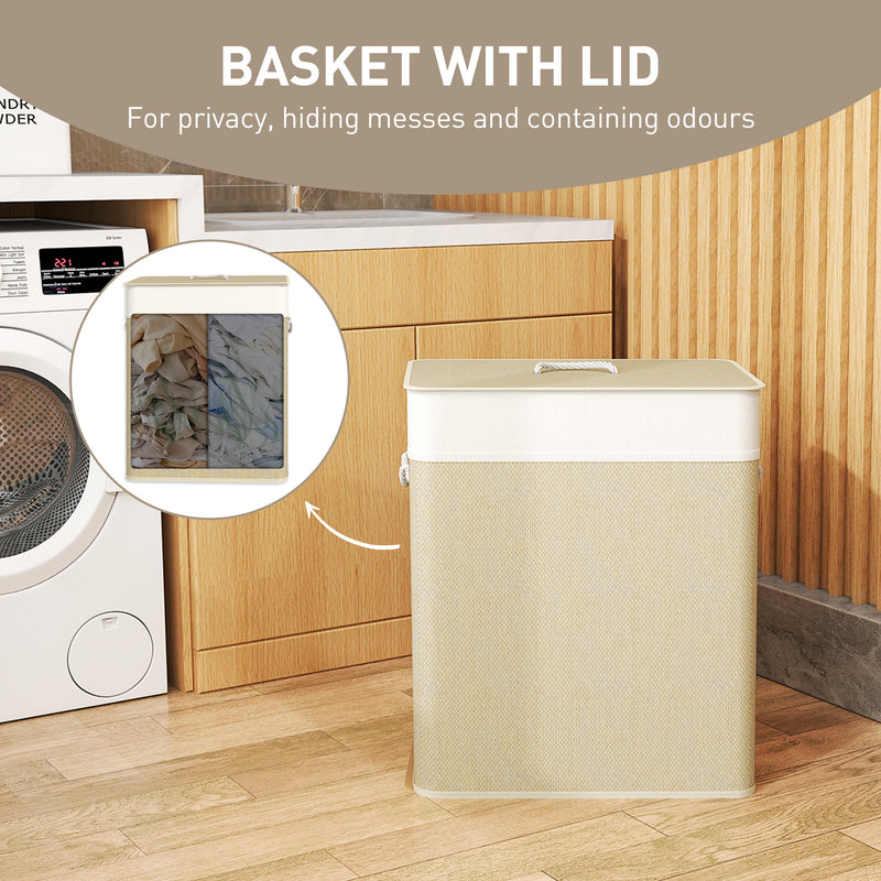 100 L two-section laundry basket – image 5