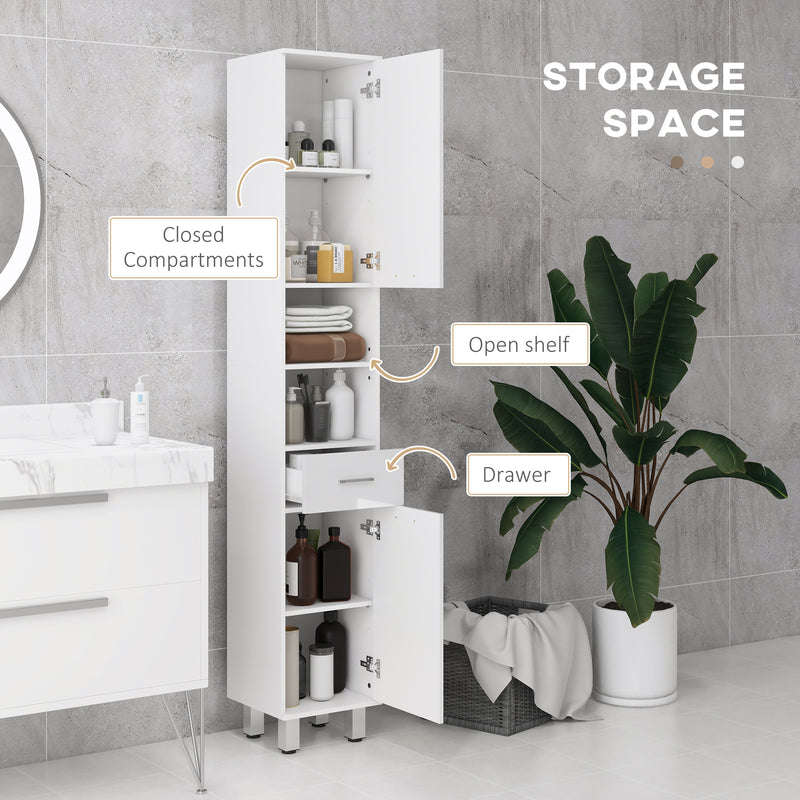 180 cm slim bathroom cabinet – image 4