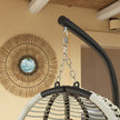 Dark grey hanging egg chair – image 9