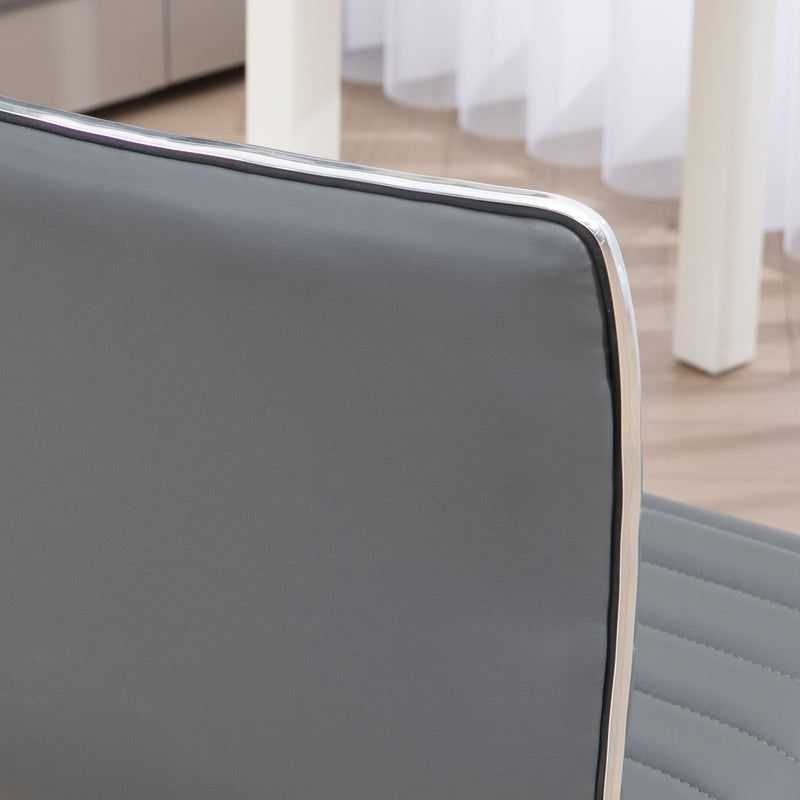 Light grey armless task chair – image 9