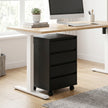 HOMCOM Four-Drawer Office Filing Cabinet, with Wheels - Black – view 10