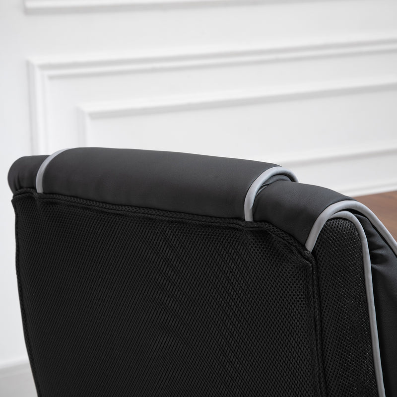 Faux leather executive office chair – image 8