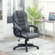 HOMCOM Faux Leather Office Chair - Charcoal Grey – view 2
