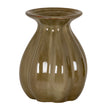Orin large sage green ribbed ceramic bud vase