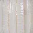 Close-up of the glossy ribbed glaze