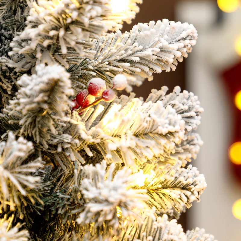 60 cm pre-lit snowy tabletop tree – image 8