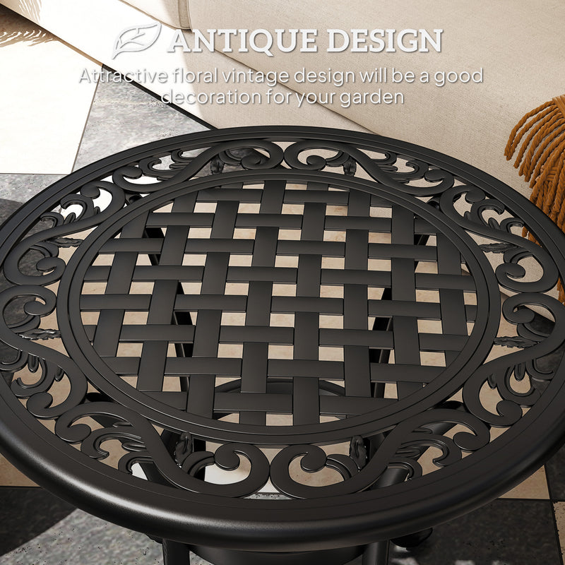 Cast aluminium side table – image 4