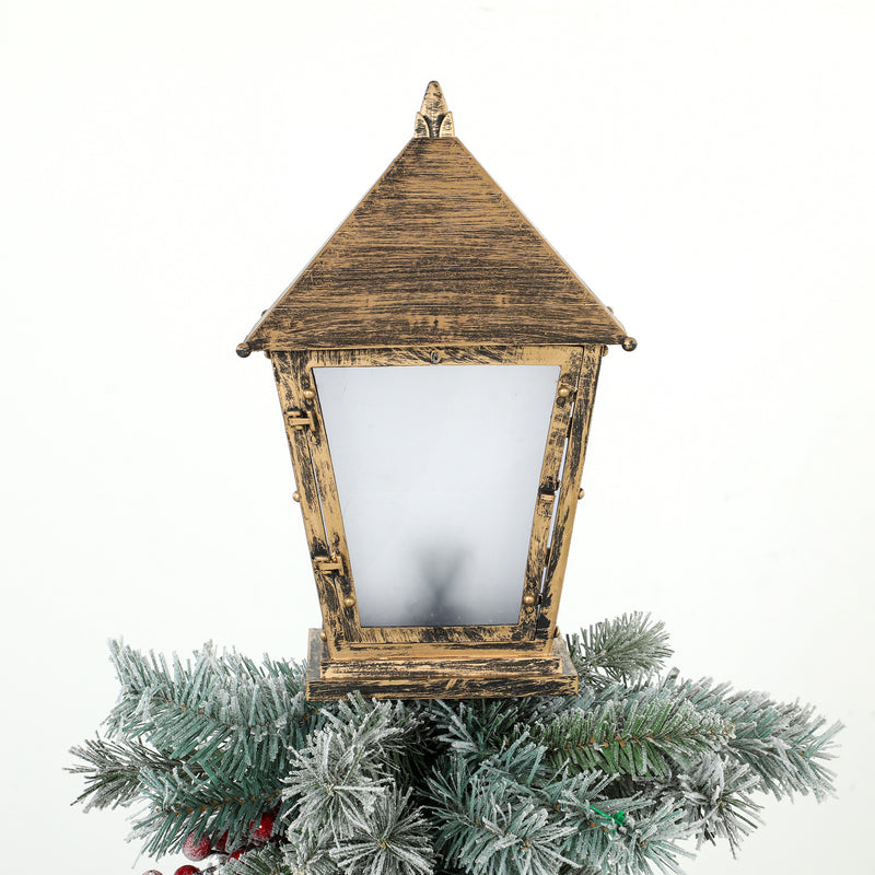 5ft LED Christmas Lamp Post illuminated in a room
