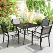 Slatted steel garden table – image 2