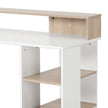 137 cm desk with drawers and printer stand – image 9