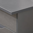High gloss computer desk with cabinet – image 9