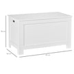 White lift-top storage chest – image 3