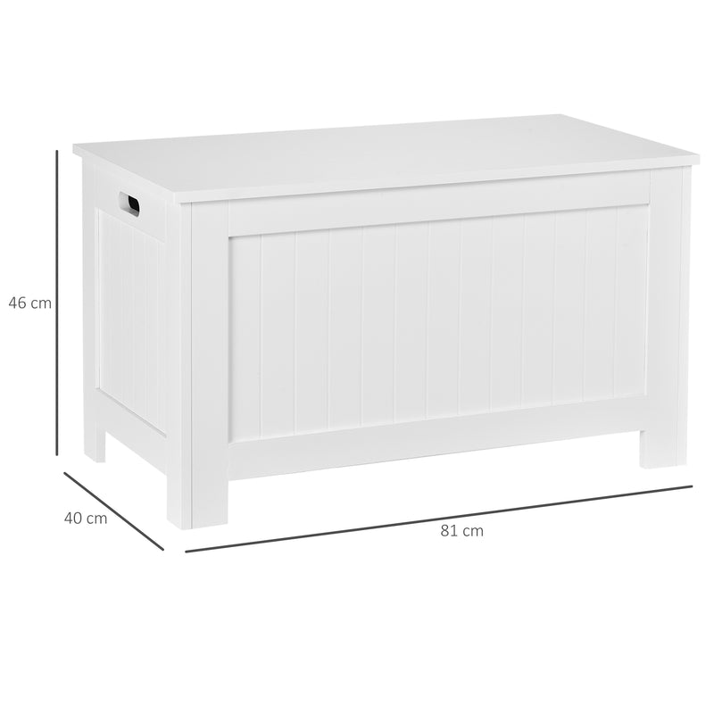 White lift-top storage chest – image 3