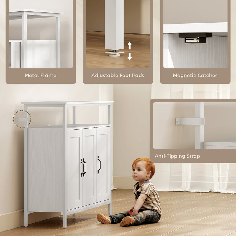 Industrial sideboard with open shelf – image 6