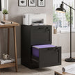 HOMCOM 2-Drawer Filing Cabinet with Lock - Black – view 8