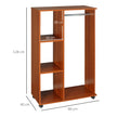 Open wardrobe on wheels – image 3