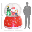 Size diagram of the 5.5ft inflatable Christmas snow globe