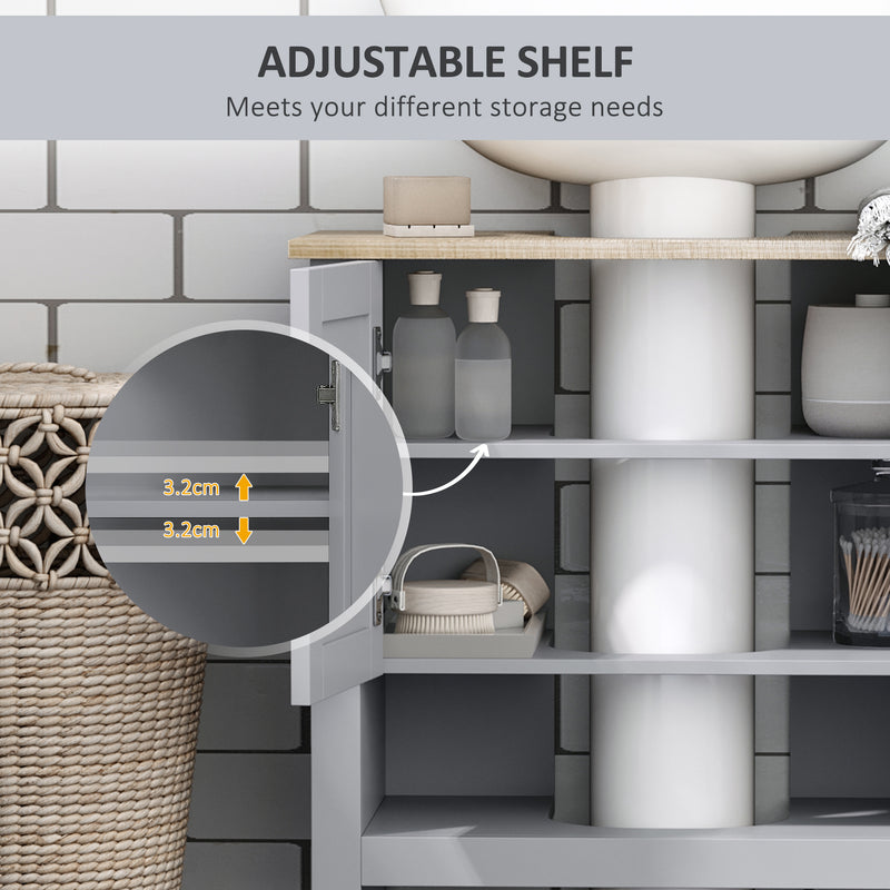 Grey under sink cabinet with legs – image 5