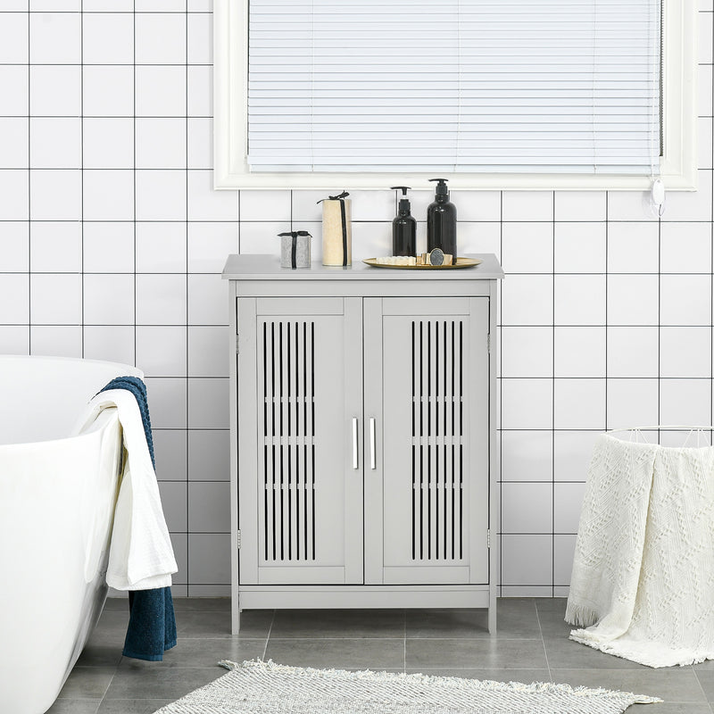 Grey bathroom floor cabinet – image 10