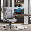 Faux leather executive office chair – image 2