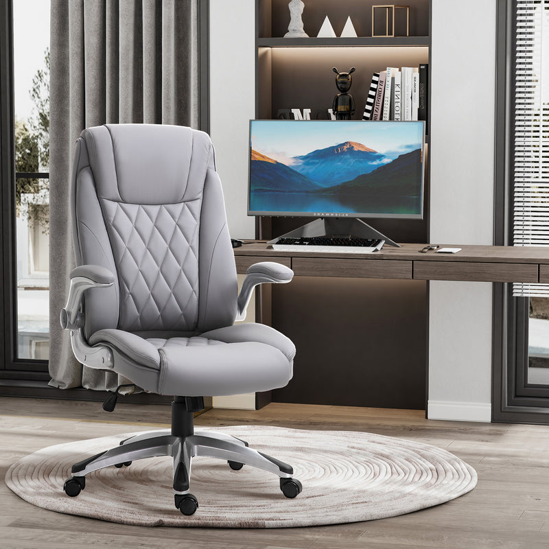 Faux leather executive office chair – image 2