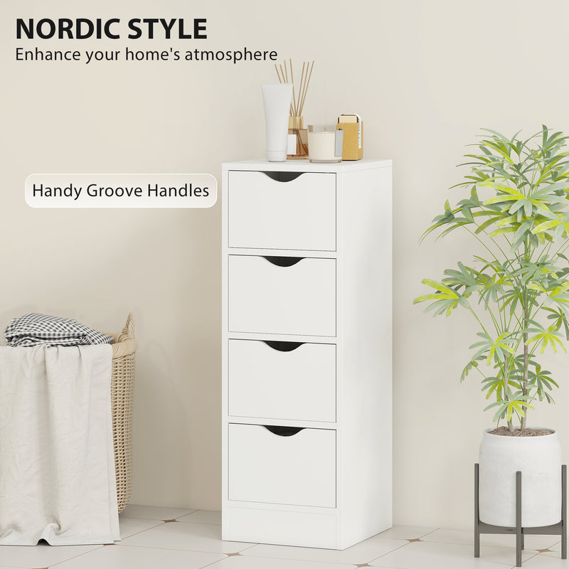 Narrow 4-drawer bathroom cabinet – image 6