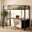 High sleeper with desk – image 9