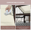 Rattan sun lounger with wheels – image 7