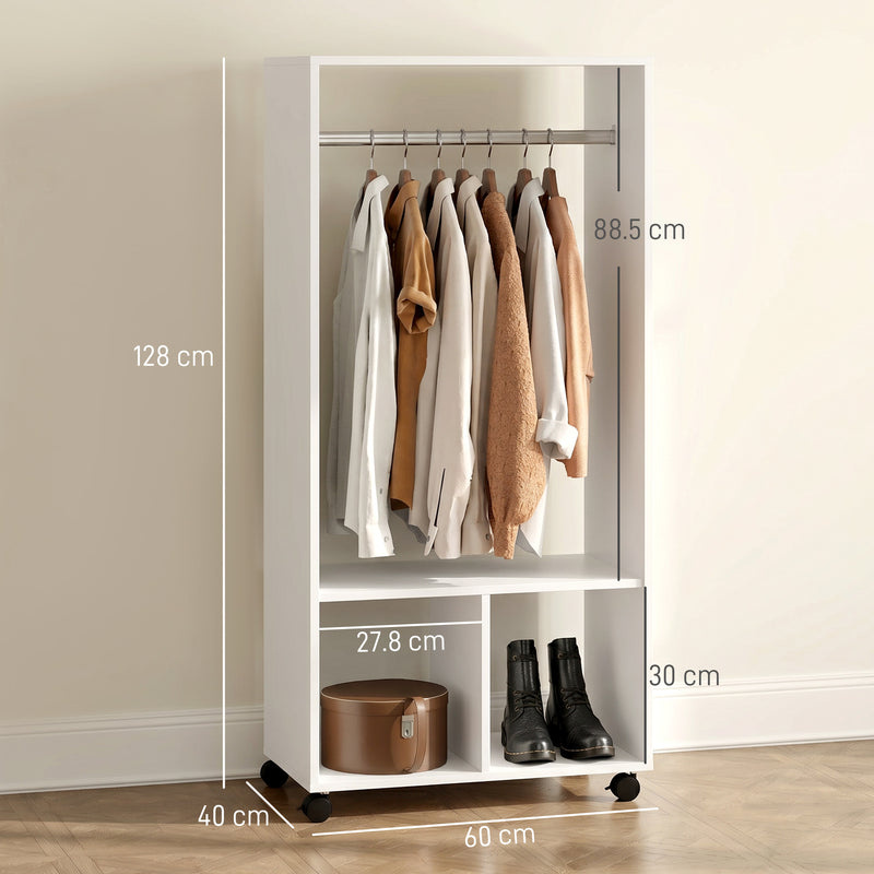 60 cm white open wardrobe – image 3