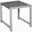 Grey rattan side table – image 10