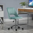 Scallop-back velvet desk chair – image 9