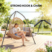 Outsunny Hammock Stand for Hanging Chair Adjustable Height Tripod Hammock Chair Stand Only with Chain, 150 kg Capacity – view 5