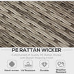 Light grey rattan corner sofa set – image 4