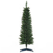 5ft unlit green pencil slim artificial Christmas tree with a narrow cone shape