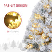 3ft pre-lit snowy tabletop Christmas tree – image 5
