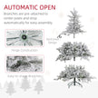 5ft pre-lit bushy flocked Christmas tree – image 7